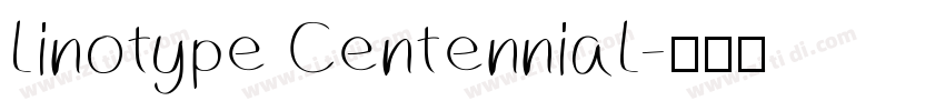 linotype Centennial字体转换